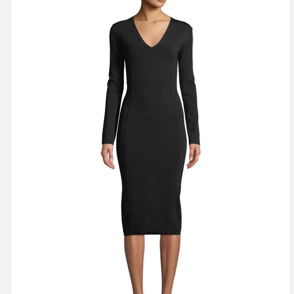 Veronica Beard Black Knit Pencil Skirt Dress